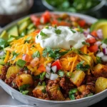 Loaded Potato Taco Bowl