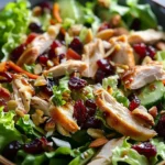 Asian Chicken Cranberry Salad: End Sad Lunch in 15 Min with Turkey Bacon