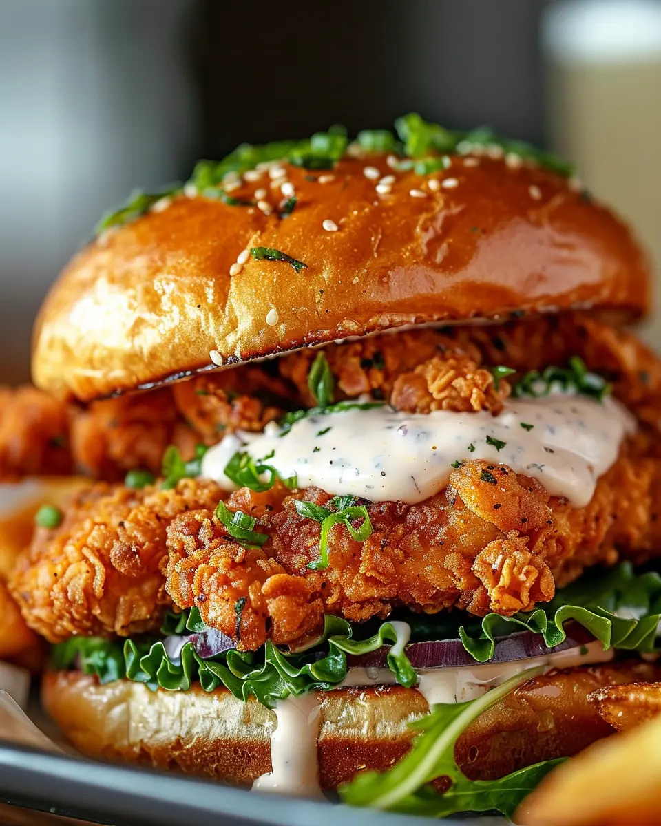 Cajun Crispy Chicken Sandwich with Garlic Aioli: A Flavorful Twist
