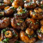 Roasted Balsamic Soy Garlic Mushrooms