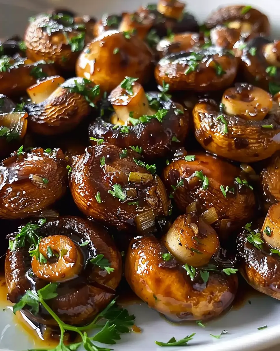 Roasted Balsamic Soy Garlic Mushrooms: Easy Savory Delight
