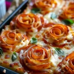 Easy Pizza Roses for Valentine’s Day