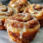 Creamy Browned Butter Cinnamon Roll Muffins