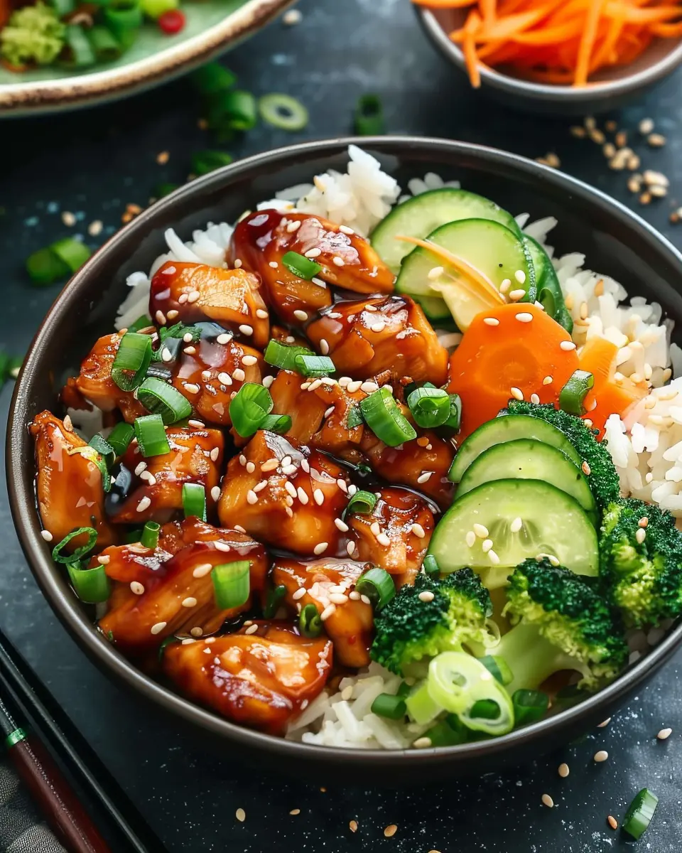 Sticky Chicken Rice Bowls Recipe: Easy Flavor-Packed Meal Delight