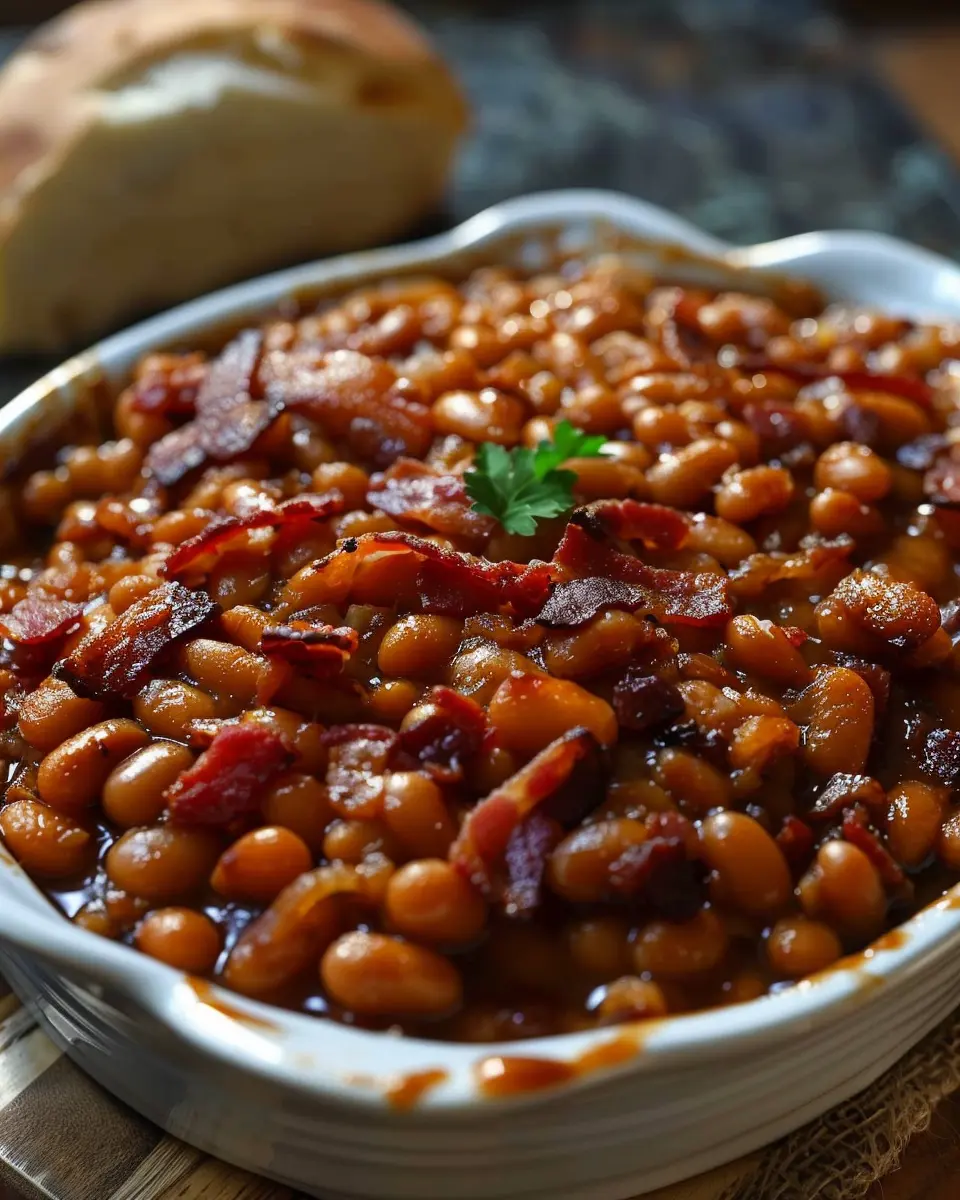 Best Southern Baked Beans with Turkey Bacon for Comfort Food