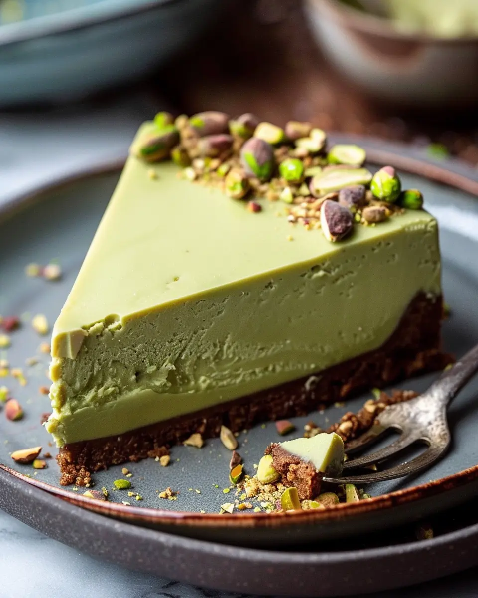 Pistachio Cheesecake With Pistachio Topping: Indulge in Bliss