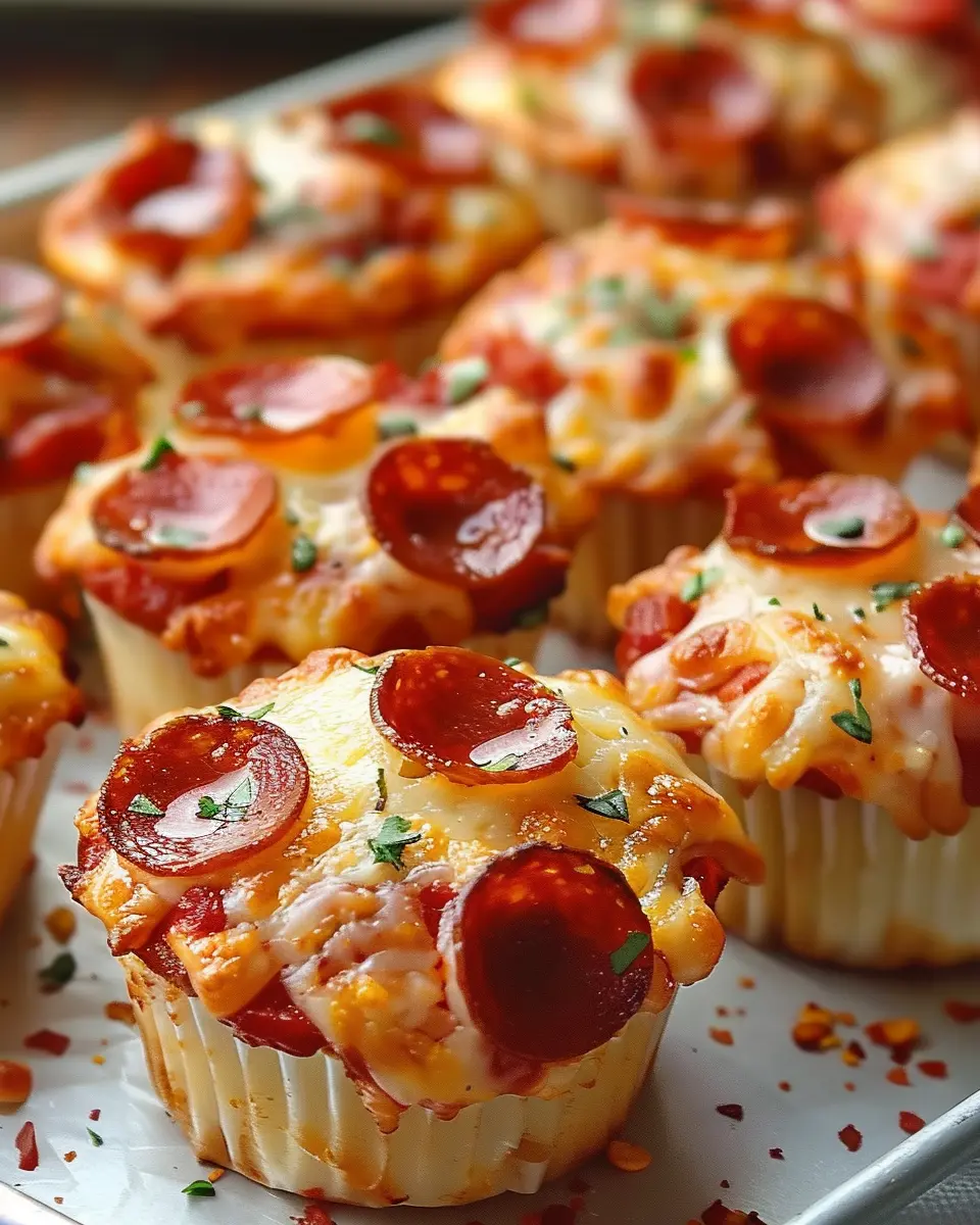 Easy Pizza Cupcakes Recipe: Indulge in Turkey Bacon &amp; Chicken Ham!