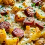 Cheesy Ranch Potatoes and Smoked Sausage