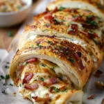 Chicken Bacon Ranch Stromboli