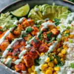 30-Minute Street Corn Chicken Rice Bowl