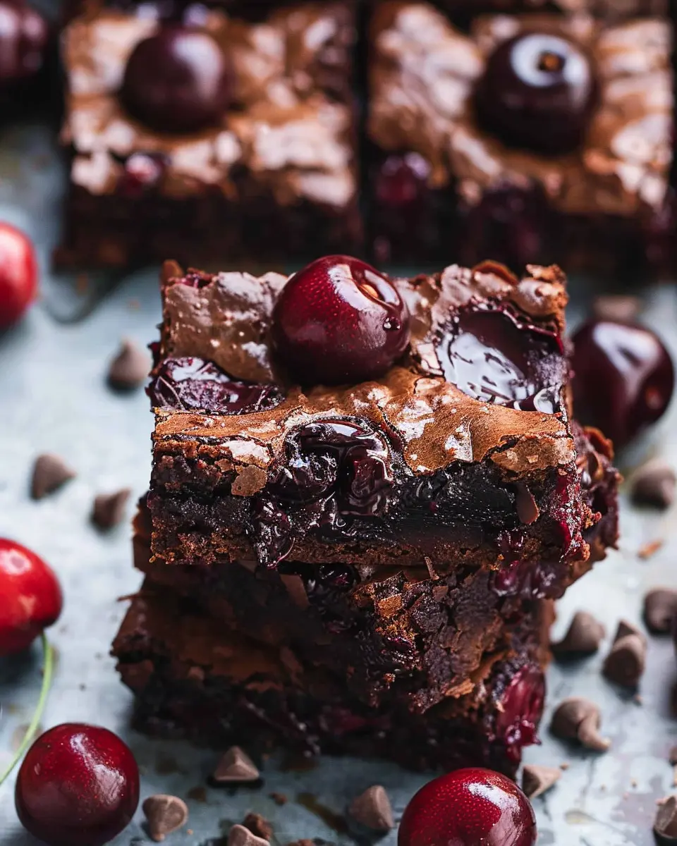 Roasted Chocolate Cherry Brownies: Indulgent Homemade Delight