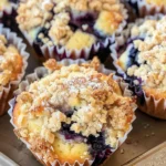 Bakery Style Lemon Blueberry Streusel Muffins