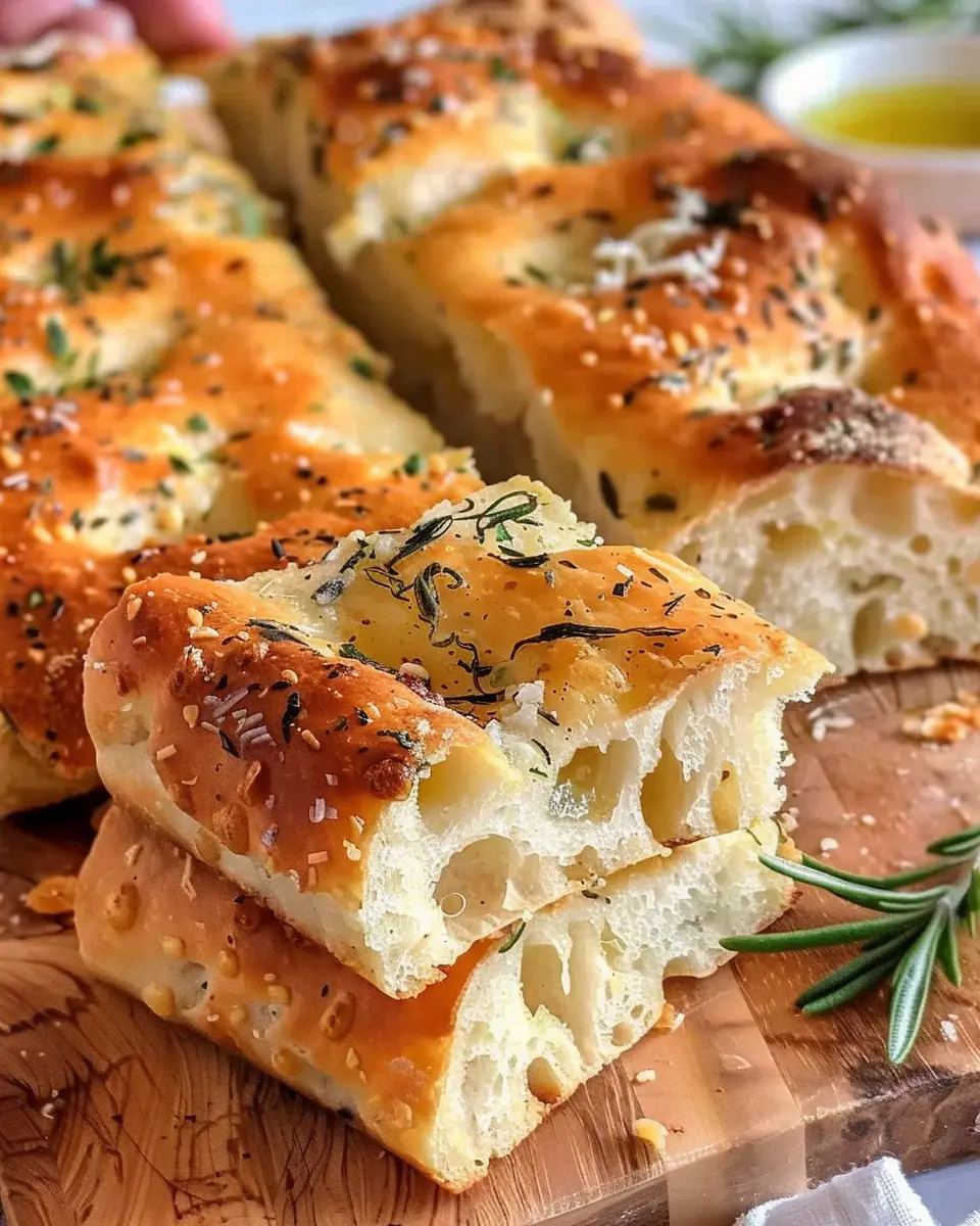 Easy Focaccia Bread: No Knead, One Bowl, Perfectly Simple Delight