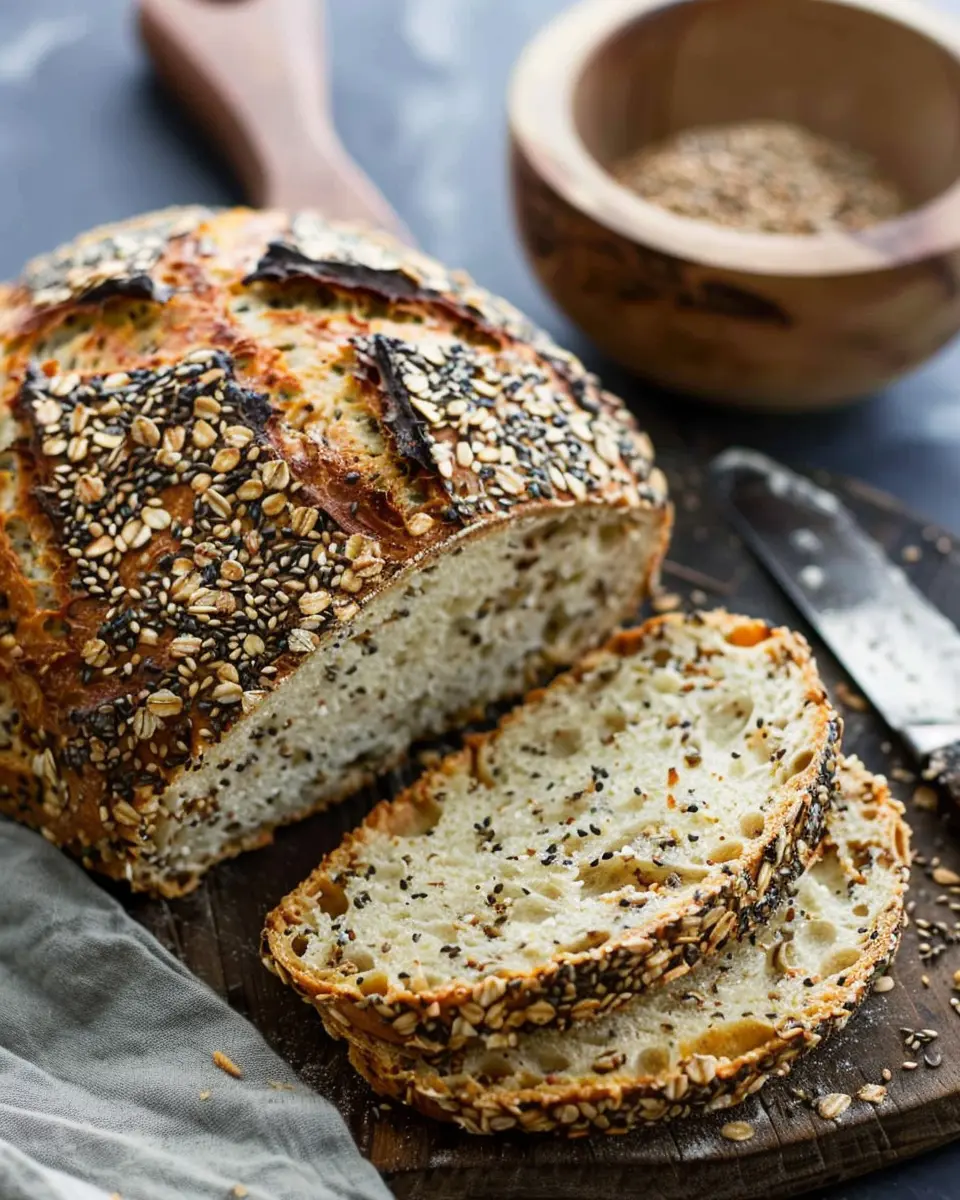 No Knead Rustic Seed Bread: Best Homemade Delight for Your Table