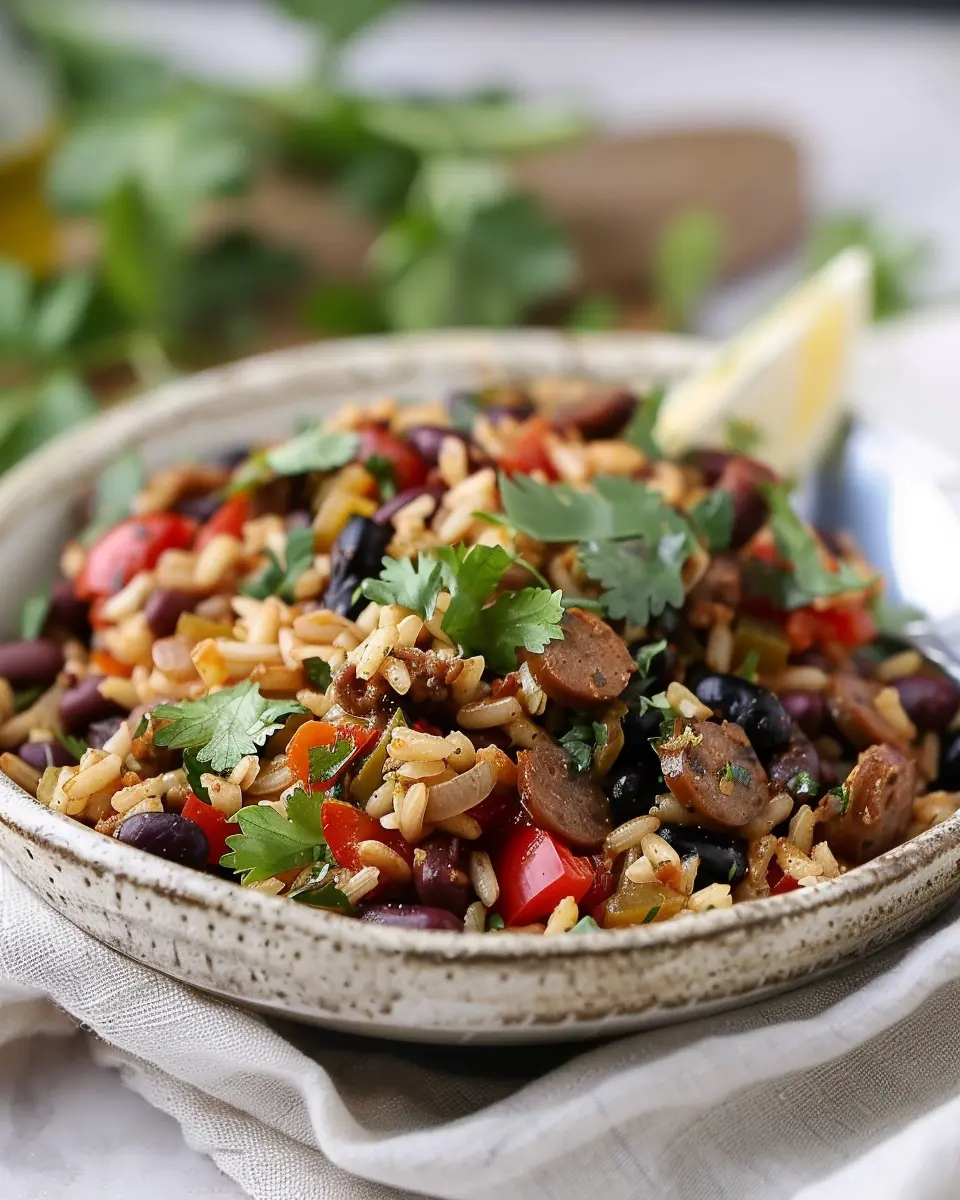 Hearty Black Beans and Rice with Sausage: A Cozy Comfort Dish