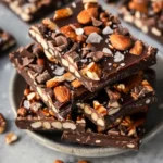 Dark Chocolate and Sea Salt Nut Bars