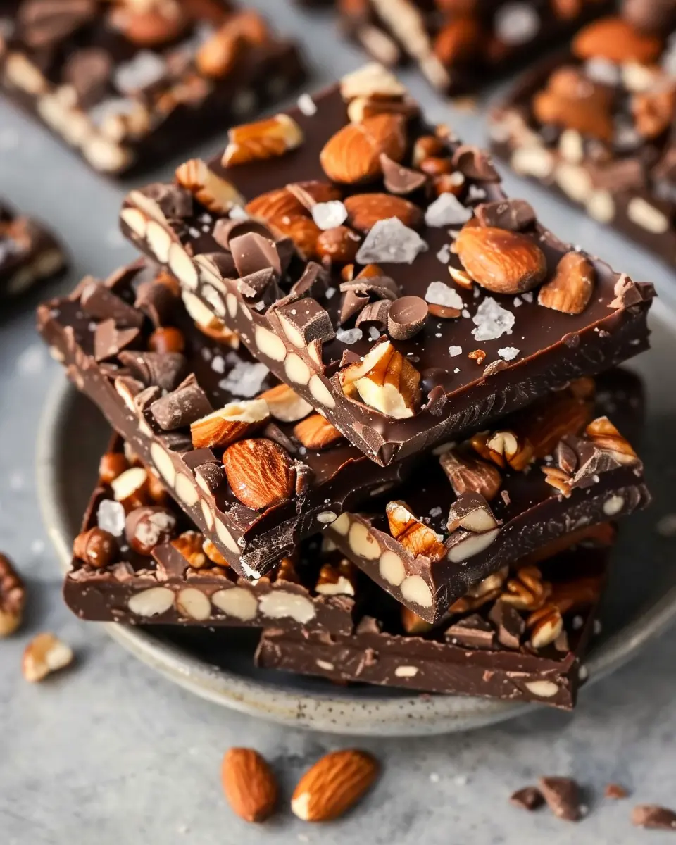 Dark Chocolate and Sea Salt Nut Bars: The Best Homemade Treat