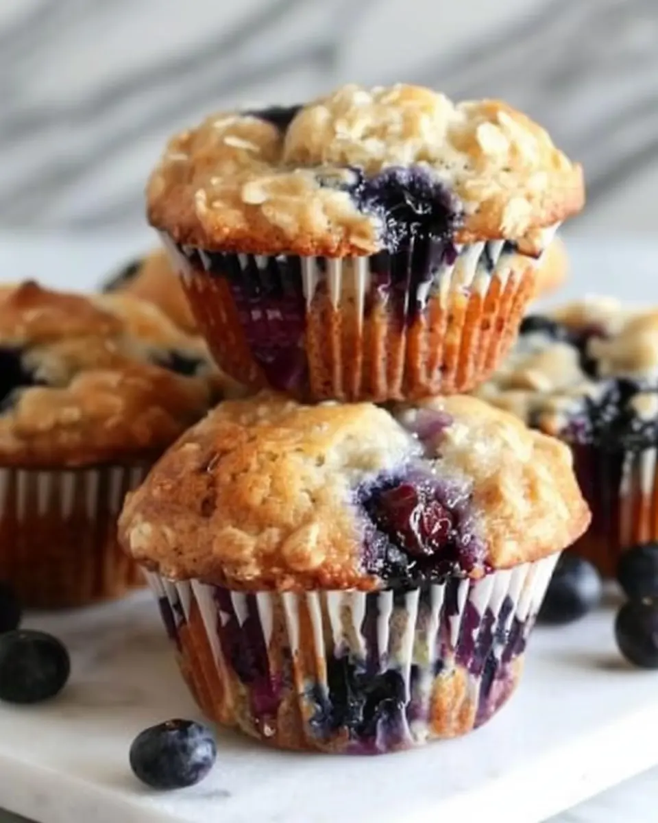 Blueberry Oat Greek Yogurt Muffins: Easy Healthy Indulgence Recipe