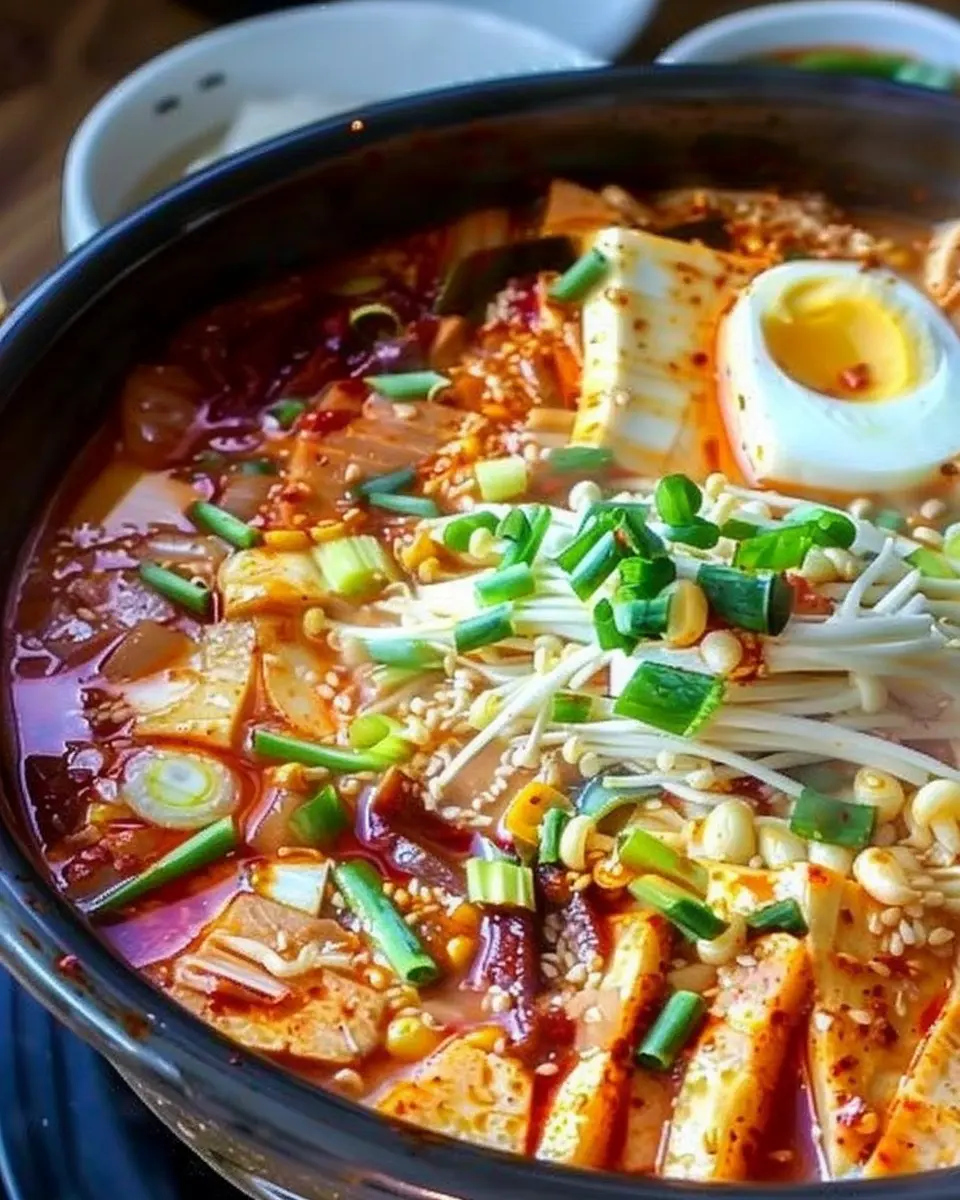 Budae Jjigae: Easy Comforting Korean Army Stew with Turkey Bacon