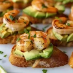 Garlic Shrimp Crostini with Avocado: A Flavorful Bite-Sized Delight