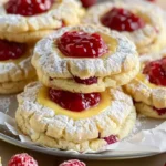 Lemon Cookies with Raspberry Curd