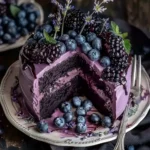 Blueberry Chocolate Lavender Dream Cake