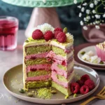 Raspberry Pistachio Cake