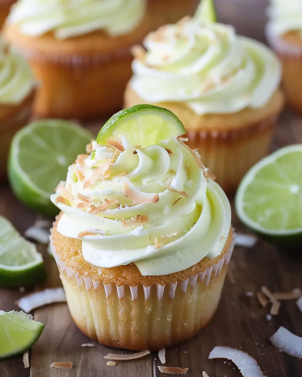 Coconut Cupcakes with Lime Buttercream Frosting: The Best Treat