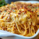 Irresistible Spicy Southern Cheesy Chicken Spaghetti Casserole