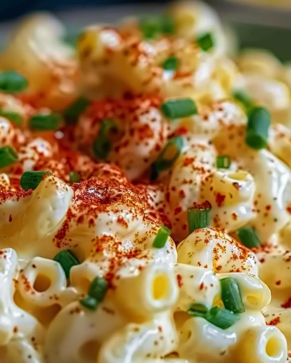 Deviled Egg Macaroni Salad: A Creamy Delight with Turkey Bacon