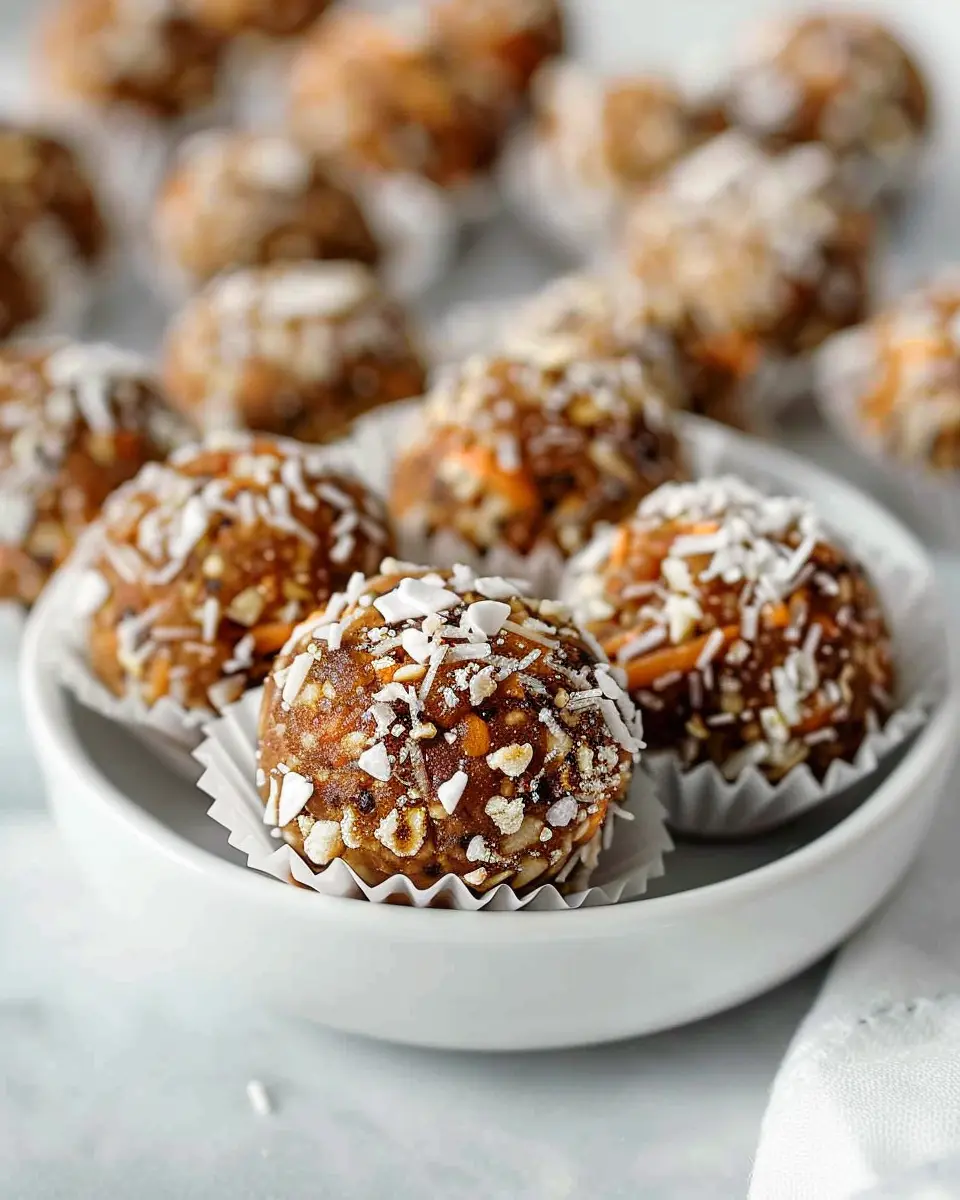 Carrot Cake Energy Balls: Easy Treats for Healthy Snacking