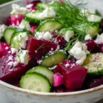 Beet Salad with Feta, Cucumbers, and Dill