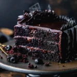 Spooky Black Velvet Halloween Cake