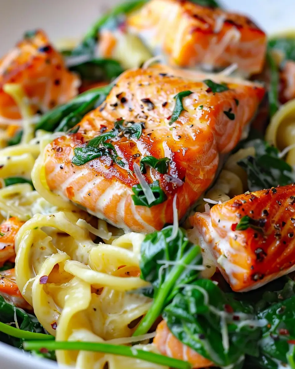 Salmon Spinach Pasta Dish: A Nutritious and Easy Recipe to Try