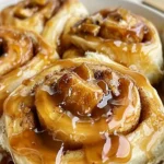 Caramel Apple Cinnamon Rolls