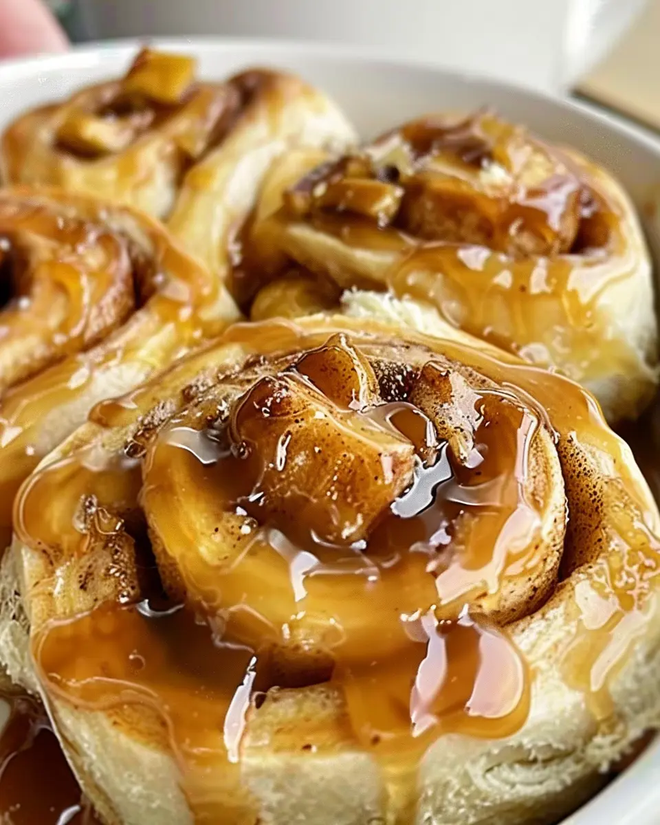 Caramel Apple Cinnamon Rolls: Indulgent Treat for Fall Mornings
