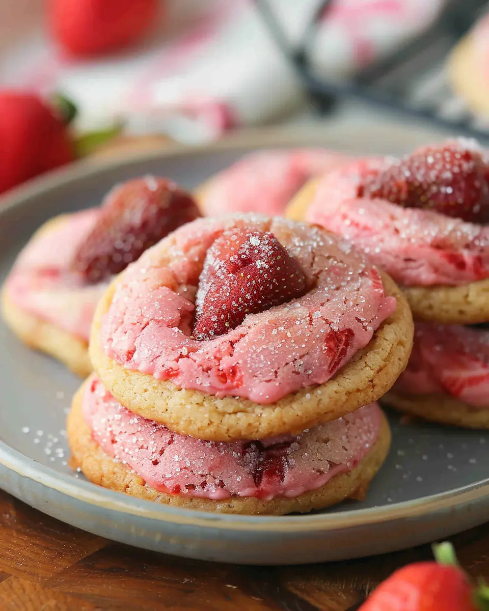 Strawberry Kiss Cookies: Easy Delight for All Cookie Lovers