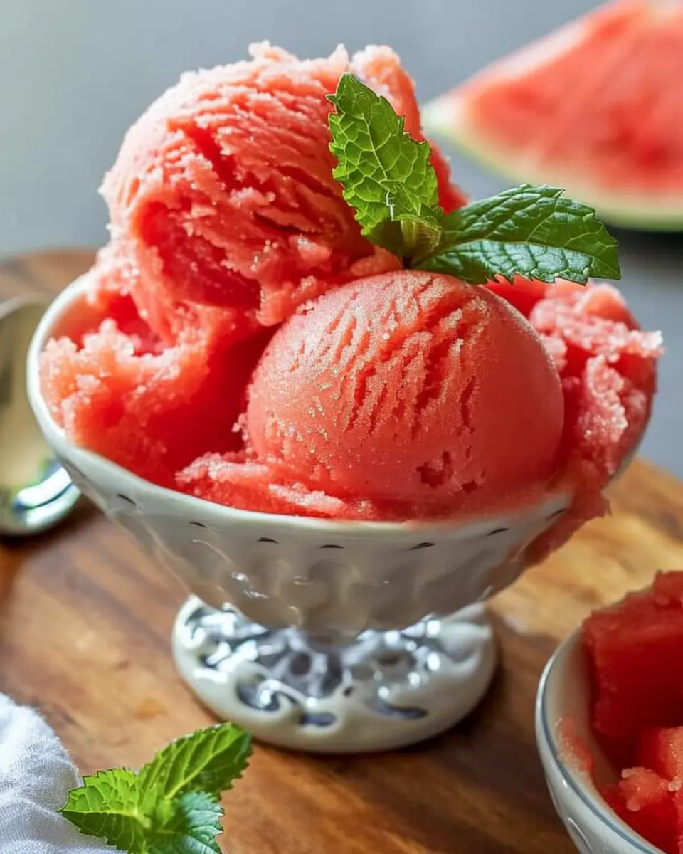 Easy Watermelon Sorbet: A Refreshingly Sweet Summer Treat