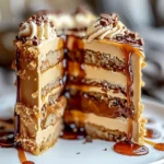 Gooey Coffee Caramel Cake