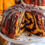 Pumpkin Marble Cake (vegan)
