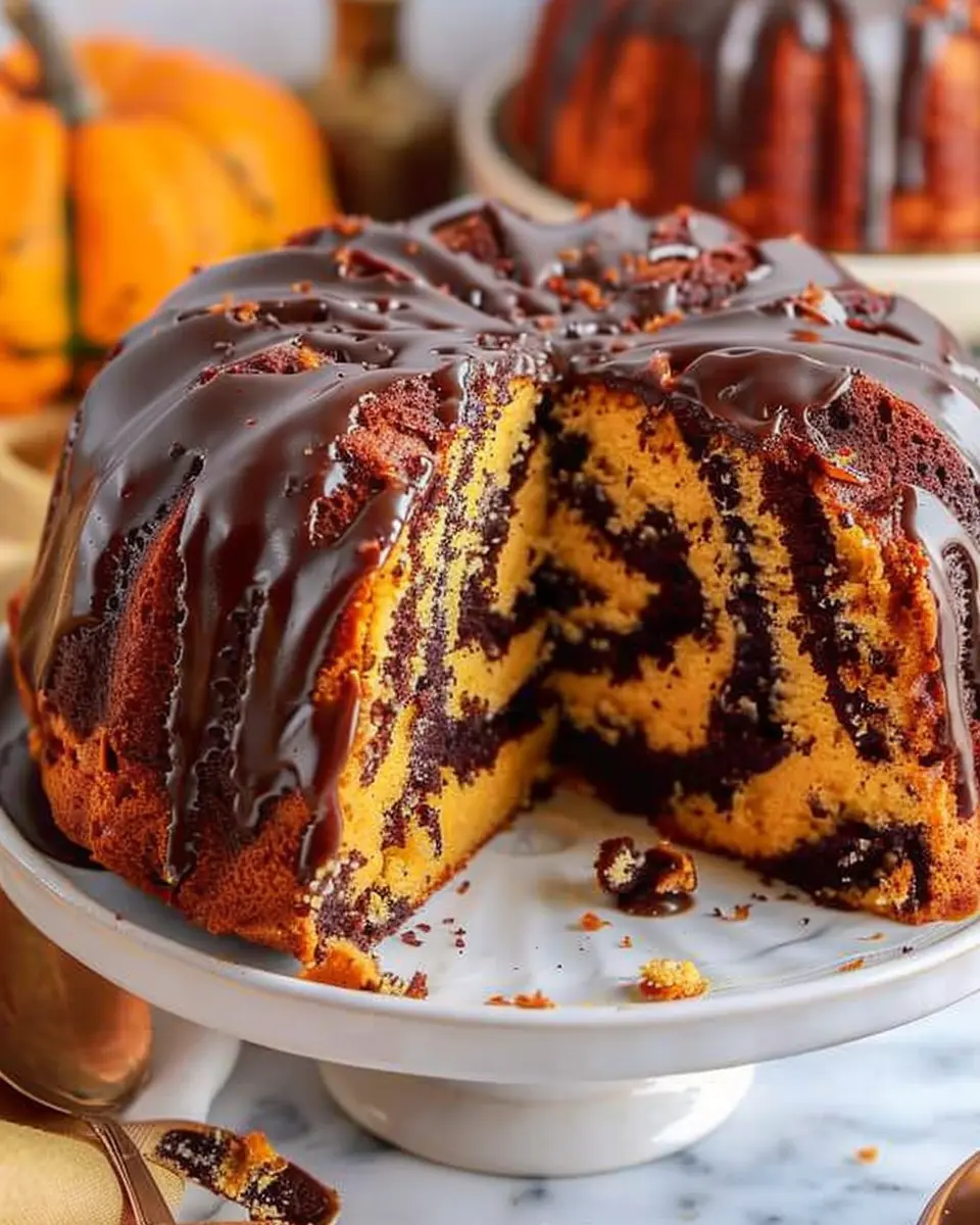 Pumpkin Marble Cake: Easy Vegan Delight for All Seasons