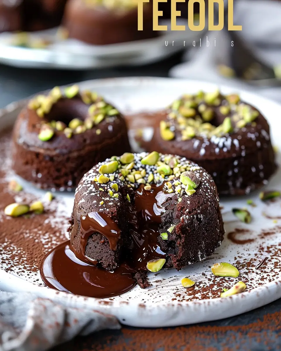 Pistachio Chocolate Lava Cakes Recipe: Indulgent Treat for Home Chefs