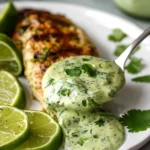Creamy Cilantro Garlic Sauce With Jalapeños & Limes