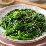 Korean Spinach Side Dish (Sigeumchi Namul)