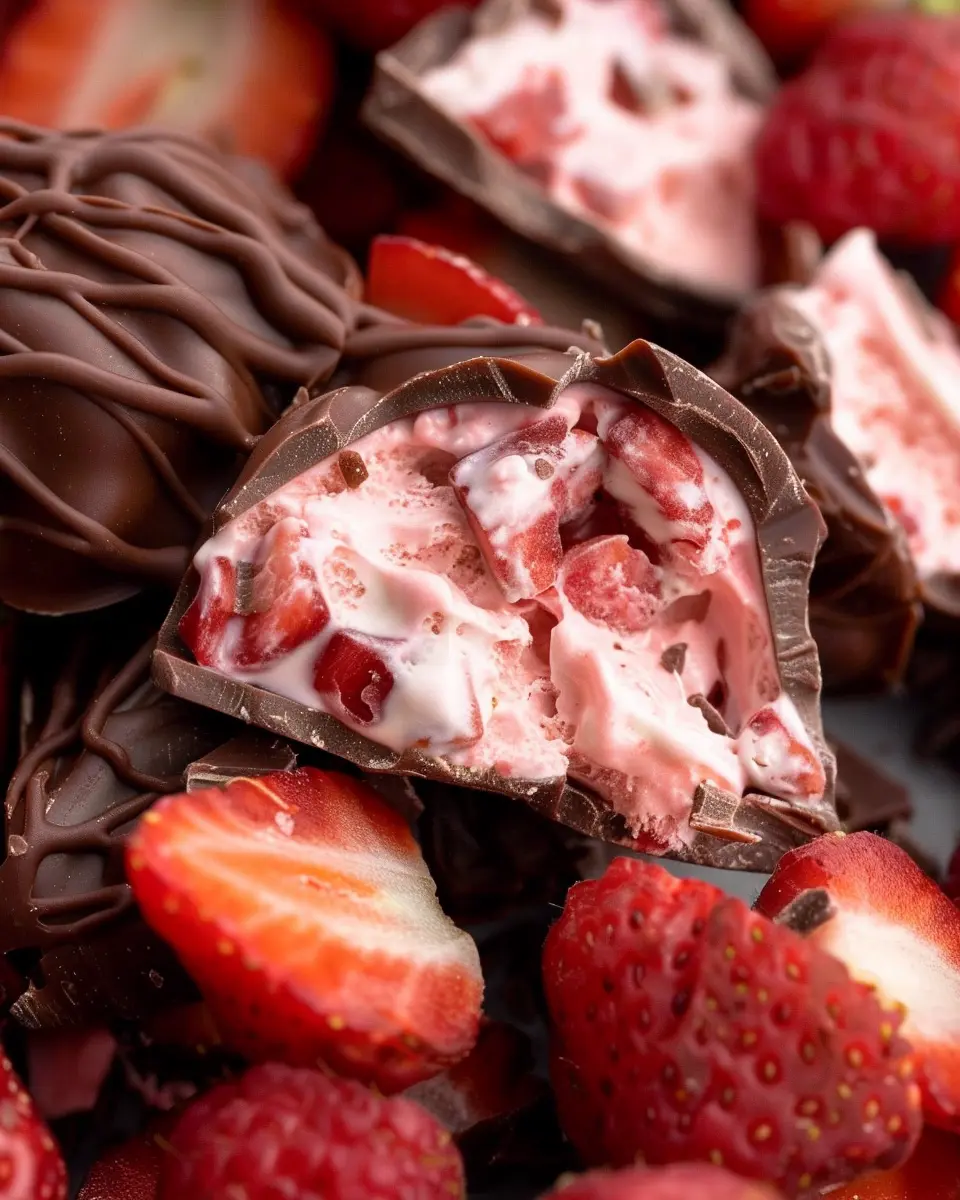 Viral Chocolate Strawberry Yogurt Clusters: Easy Guilt-Free Treats