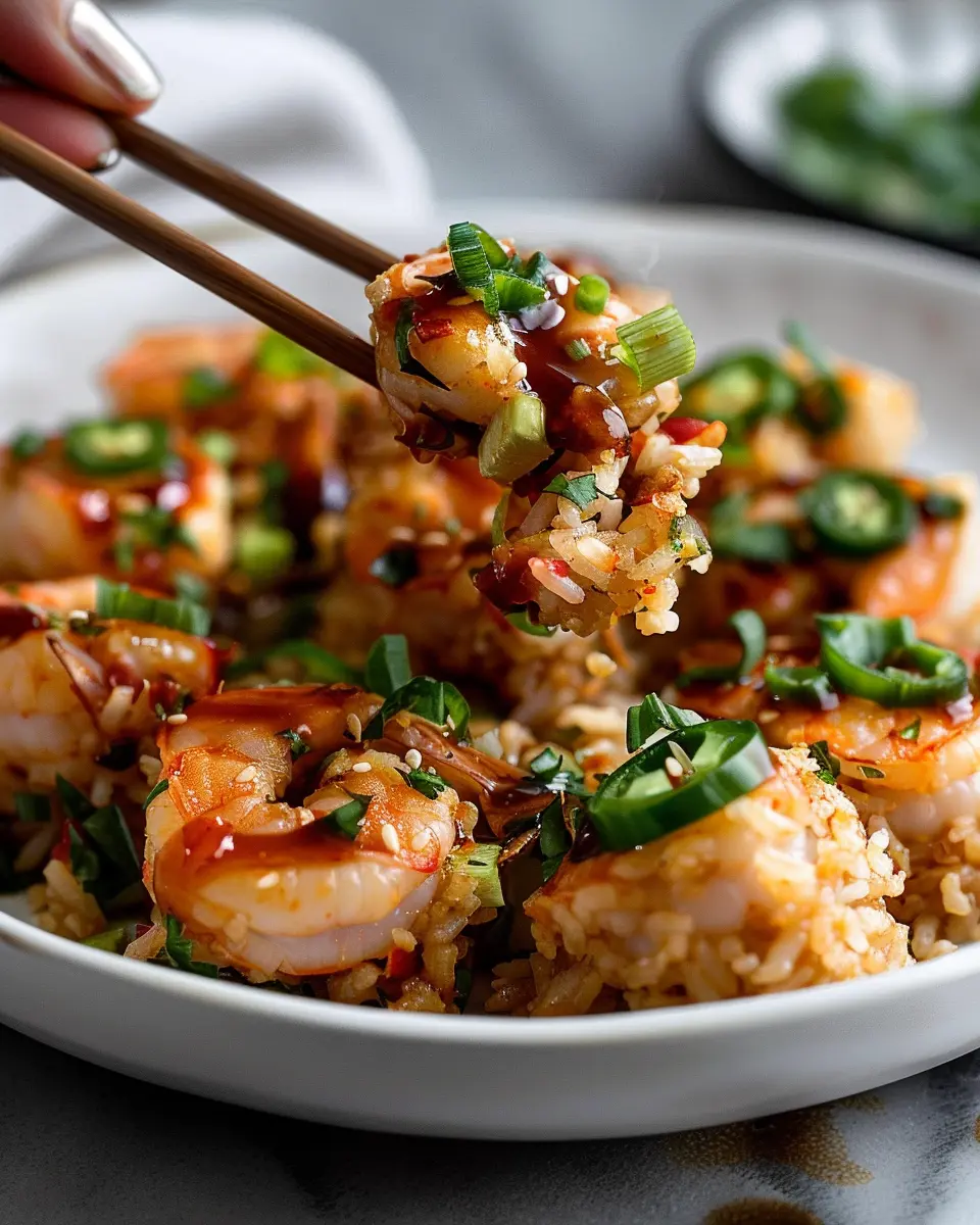 Crispy Rice with Spicy Shrimp Salad: A Fresh Flavor Delight